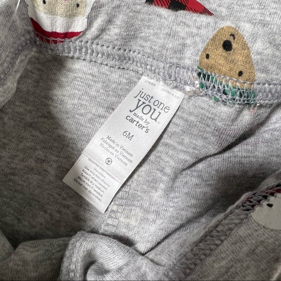 NWOT Just One You by Carters Gray Ho Ho Ho Christmas Body Suit and Pants Set - Picture 11 of 12